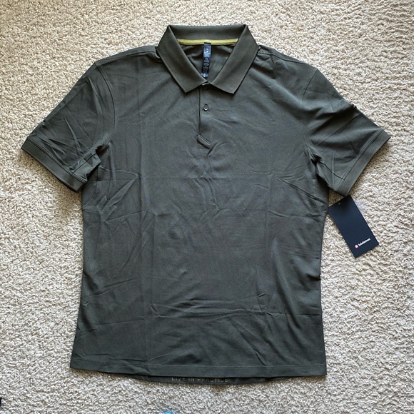 lululemon athletica Other - Lululemon Green Tech Pique Polo Shirt Sz XXL